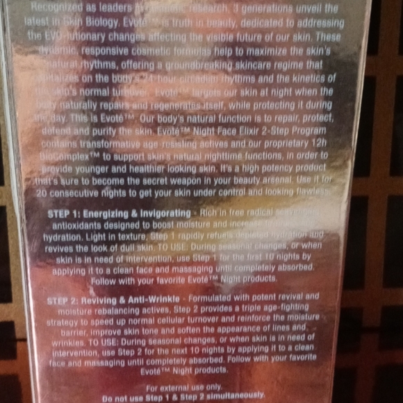 Evote 12h BioComplex Night Face Elixir - Picture 3 of 4
